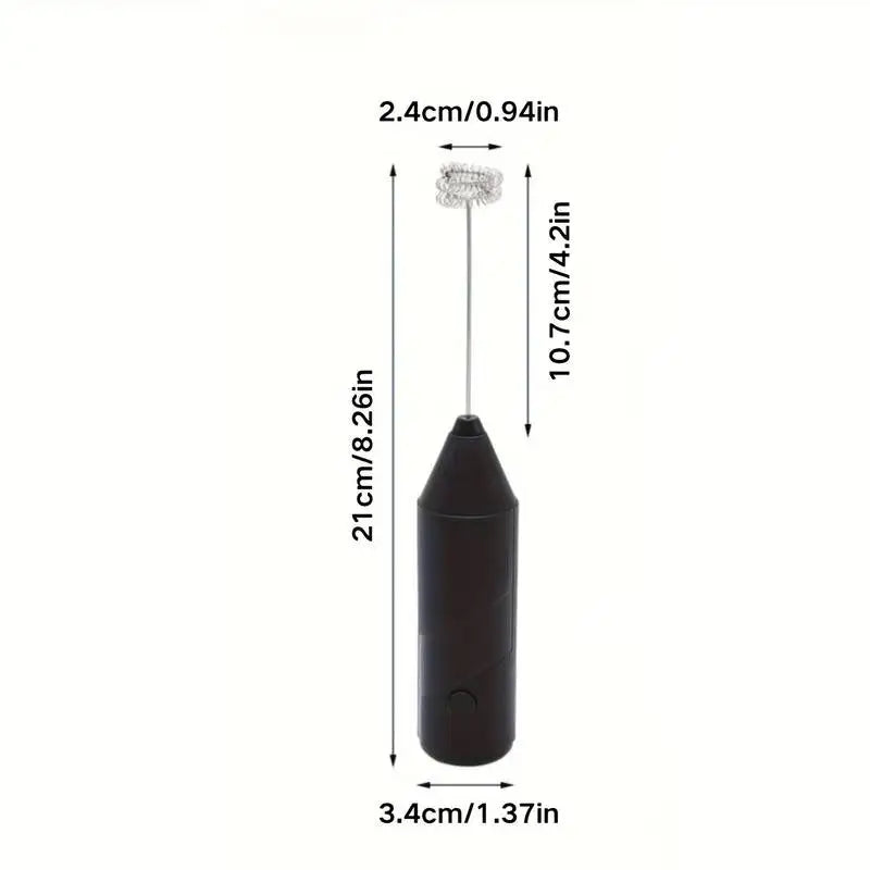 Handheld Electric Egg Beater Foamer Mini Battery Powered Milk Frother Coffee Drink Mixer Milk Foamer Kitchen Tools Qme