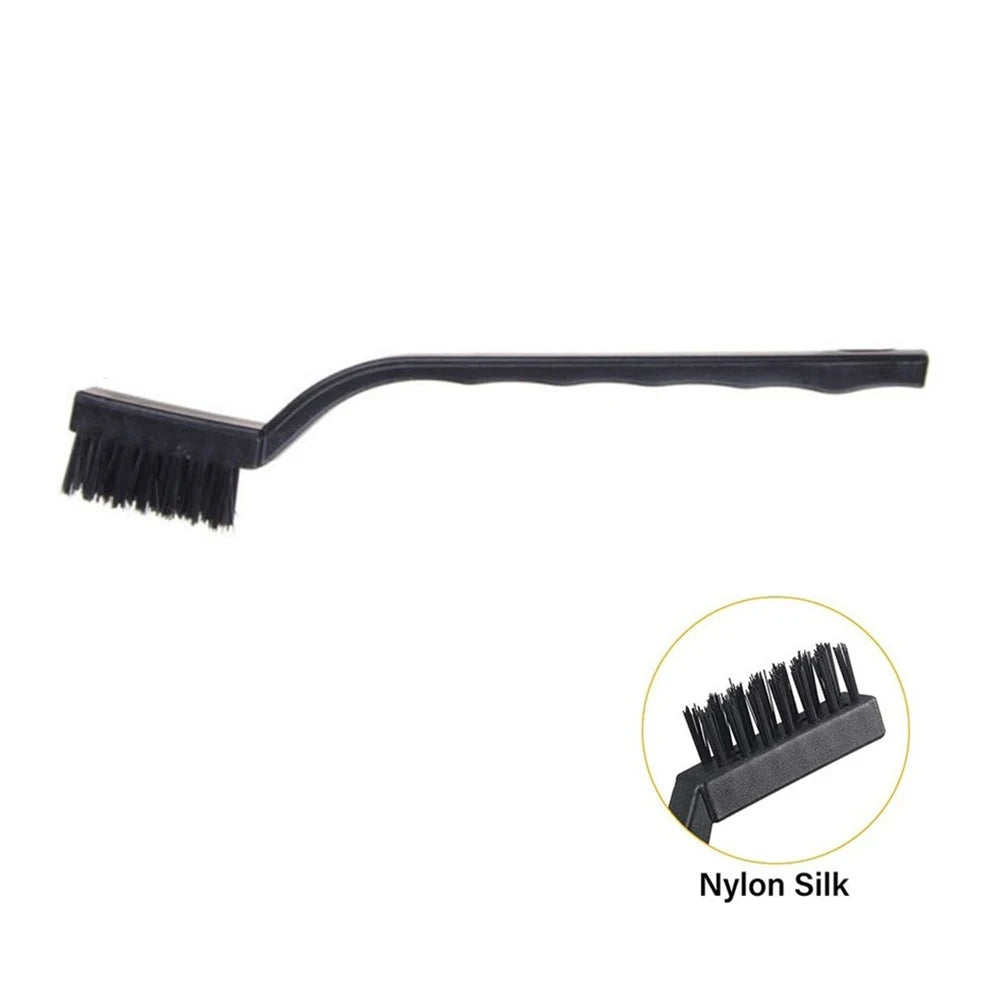 1pc 7" Stainless Steel Copper Nylon Wire Brush Rust Scrub Remove Cleaning Tools Ndustrial Metal Rust Polishing Burring Tools Qme