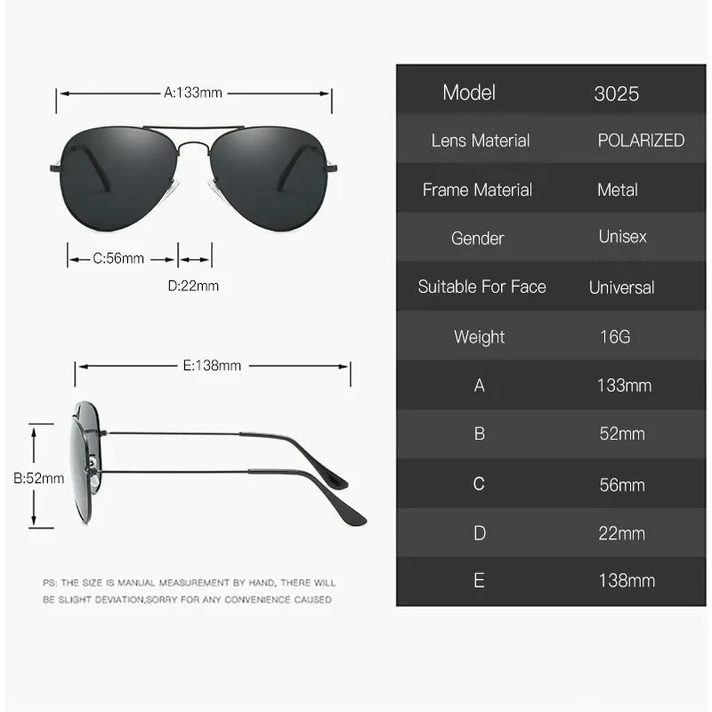 Luxury Men's Polarized Sunglasses Brand Designer Square Vintage Driving Sun Glasses UV400 Male Eyewear SunGlasses for Women Men Qme