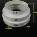 Duct Multi-reducer Exhaust Fan Fan Detachable Reducing Ring Duct Connector For Fan Ventilation Duct Duct Exhaust Duct Connection Qme B