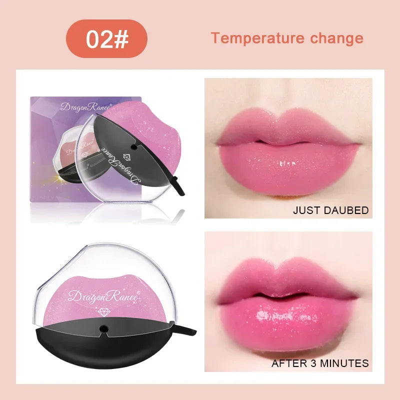 Color Changing Lazy Lipstick Squeeze Into Lips Makeup Lip Gloss Matte Waterproof Long Lasting Non-stick Cup Tint Balm Cosmetic Qme 02 color change