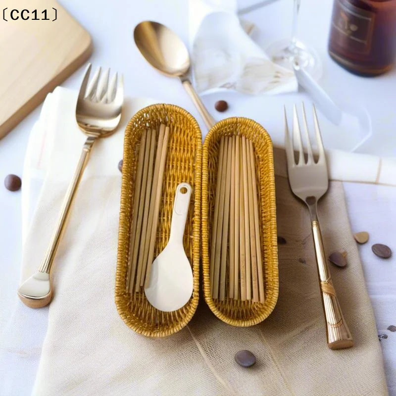 Hardness Rattan Wicker Woven Serving Baskets Household 7 Styles Drain Qme