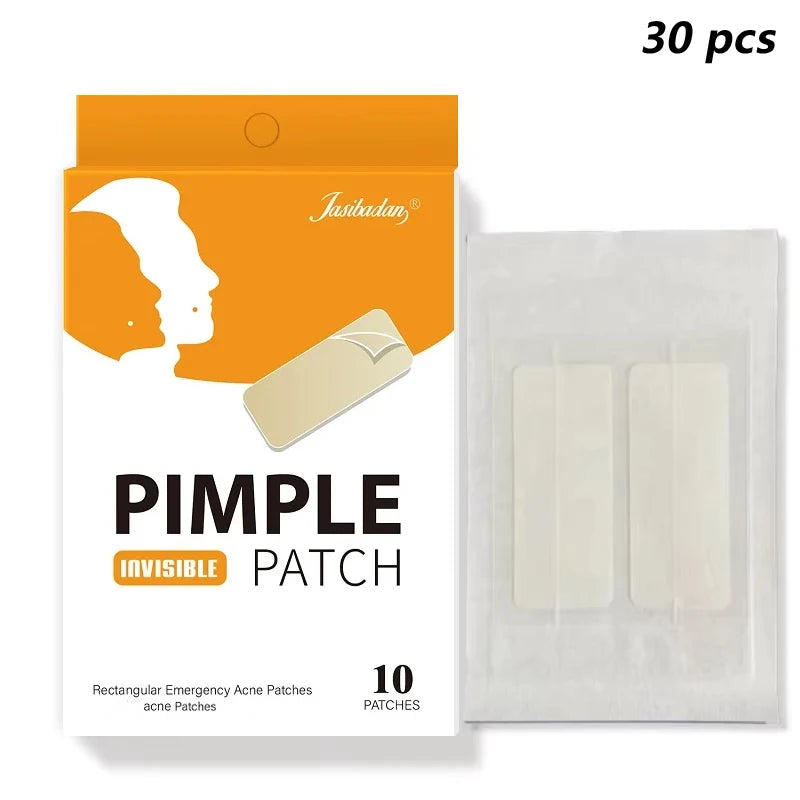 Round / Long Strip Hydrocolloid Waterproof Anti Acne Patches Face Skin Care Pimples Patches Acne Blackhead Remover Patches Qme 30 pcs China Mainland