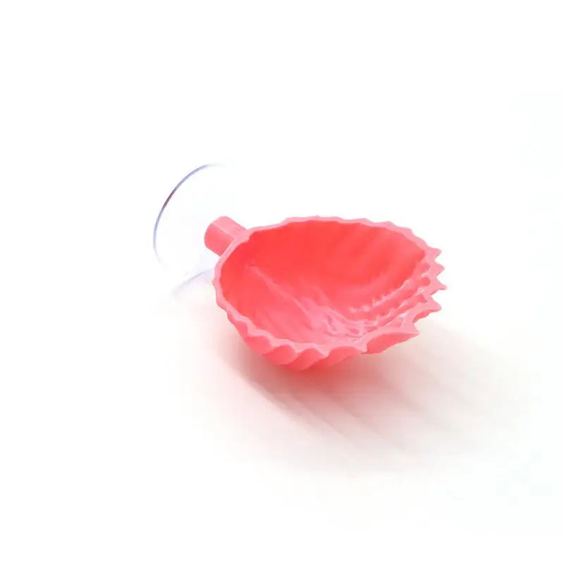 Colorful Shell Shaped Betta Feeding Dish Hiding House Breeding Nest With Strong Suction Cup Fish Tank Landscape Decoration Qme L