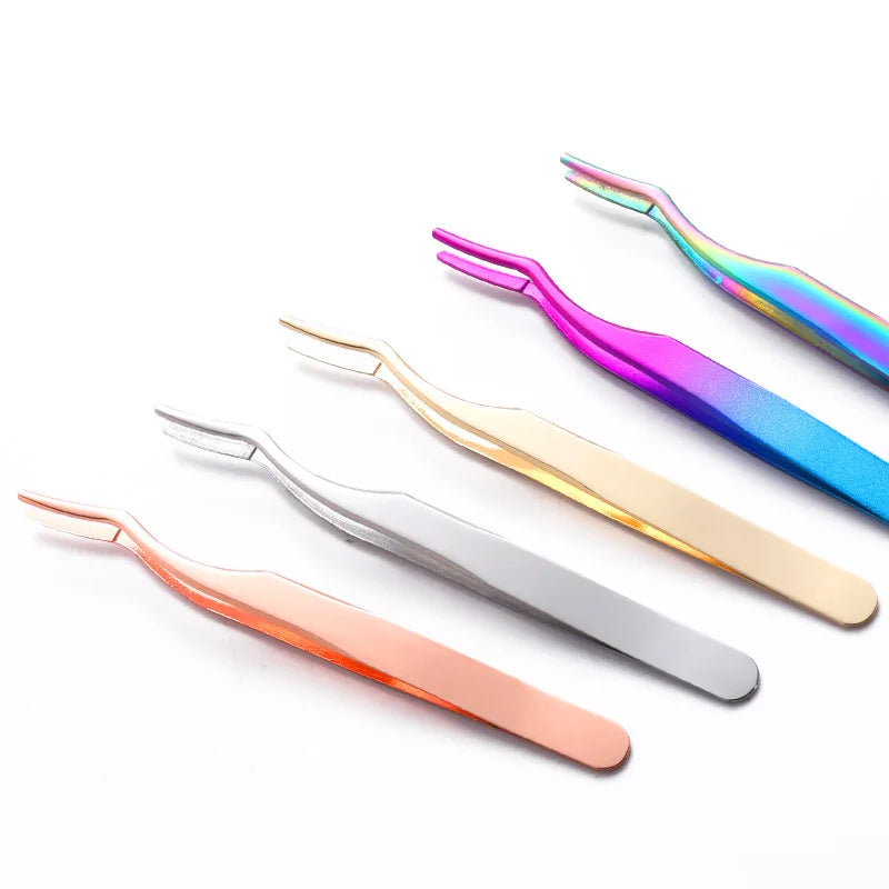 Eyelash Tweezers Lash Applicator Extension Supplies Makeup Tools Qme