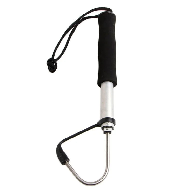 Telescopic Ice Fishing Gaff Hook Stainless Steel Fish Landing Hook Catch Lifting Tool Outdoor Fishing Gear Accessories Qme
