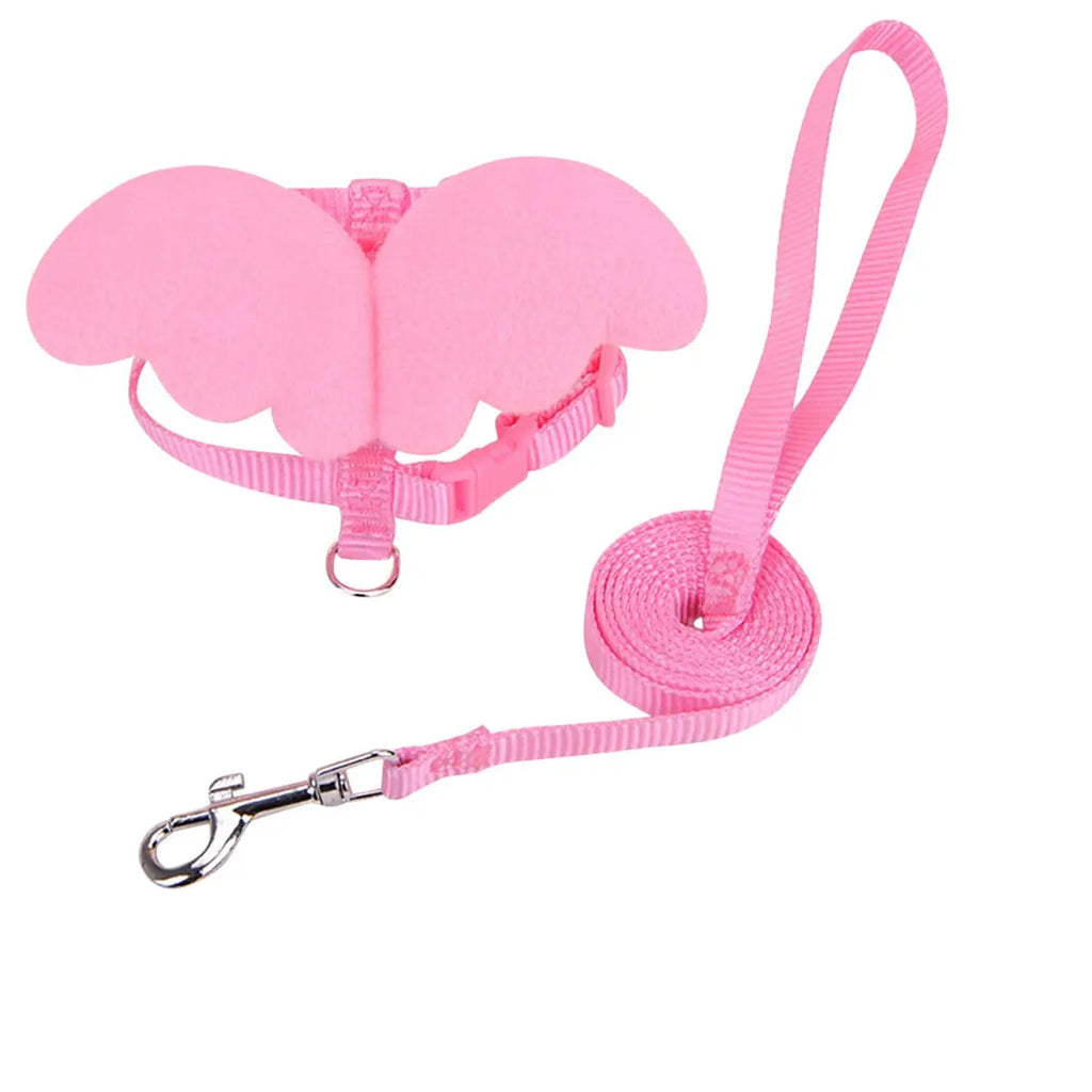Premium Adjustable Pet Harness for Dogs Cats Angel Wing Style Quick Release Buckle Comfort Fit Chest Strap Daily Walk Party Qme Size S