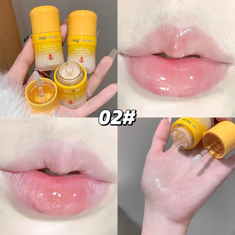 Gege Bear Lip Balm Moisturizing Fading Lines Prevent Chapped Lipstick Qme GX1358-2