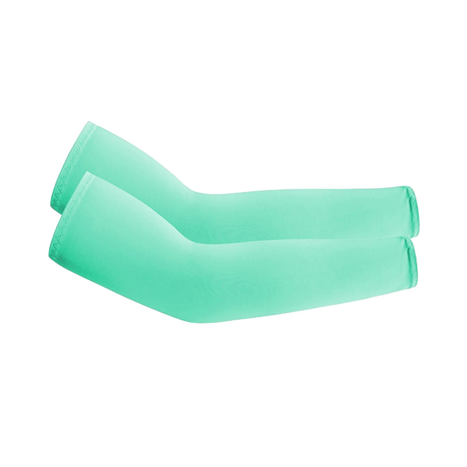 Lightweight Summer Sun-protective Sleeves for Outdoor Sports Cycling Hiking Solid Color Breathable Ice Sleeves Fishing Sleeves Qme Mint Green One Size