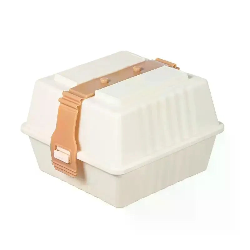 Premium Lunch Boxes With Sturdy Strap For Easy Grip Sandwiches & Burger Food Containers For Holiday Picnics Kitchen Storage Box Qme