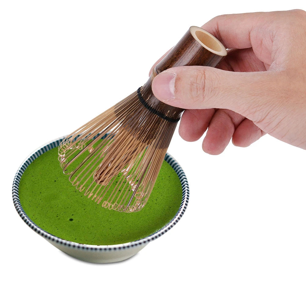 80 Prong Natural Bamboo Matcha Whisk Chasen Japanese Tea Whisk Green Tea Powder Mixing Brush for Matcha Tea Ceremony Qme