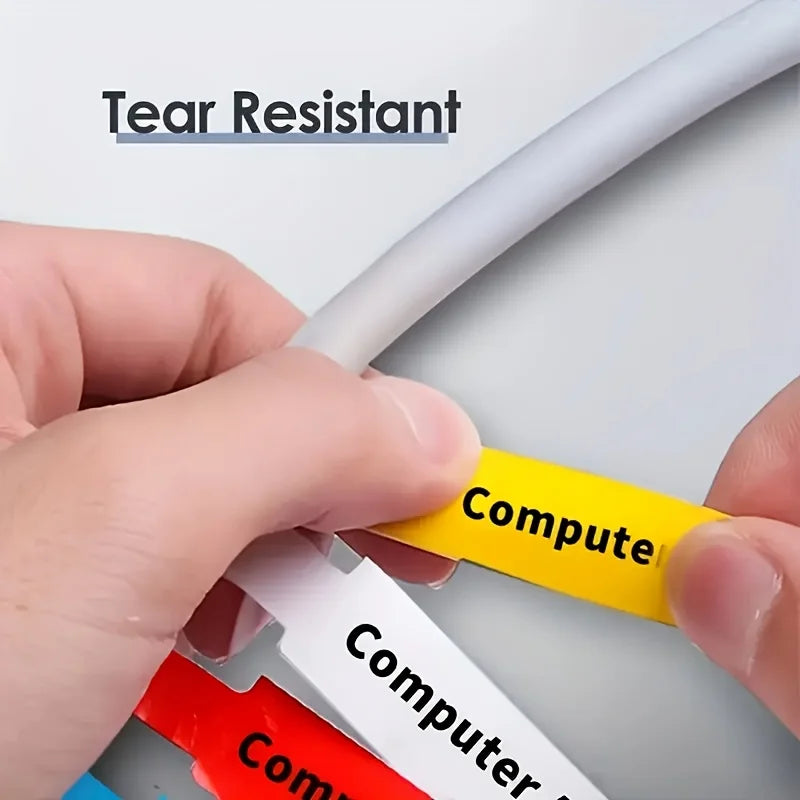 180 random colors A4 color wire self-adhesive stickers can be printed waterproof and tear-resistant mesh cable P-shaped cable la Qme