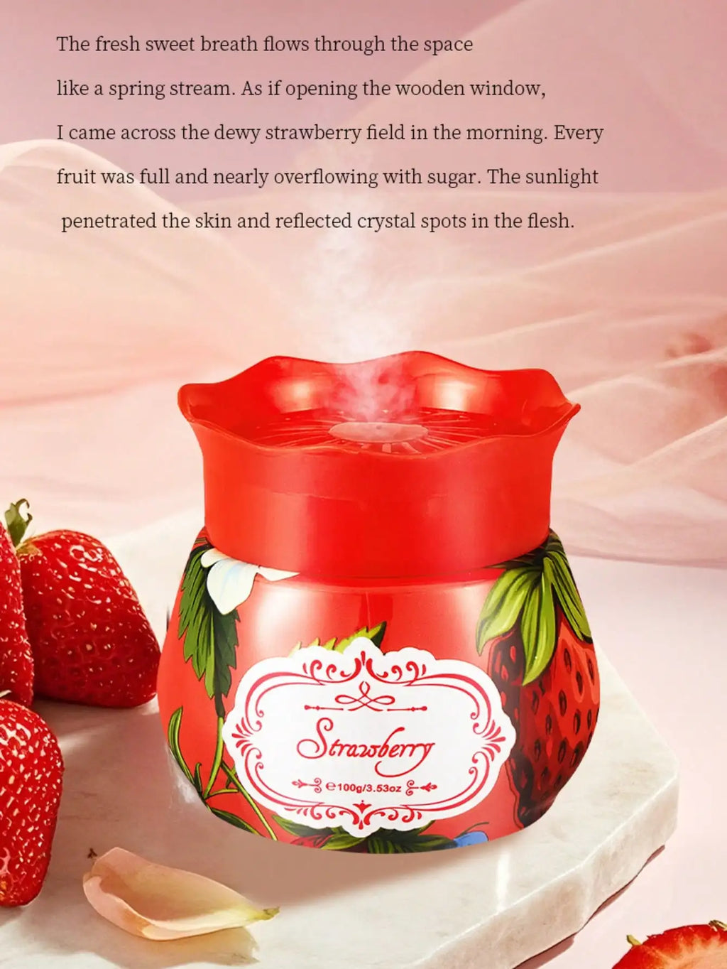 FORMBO Aromatherapy Cream Small Round Candle Natural Fragrance Home Qme red