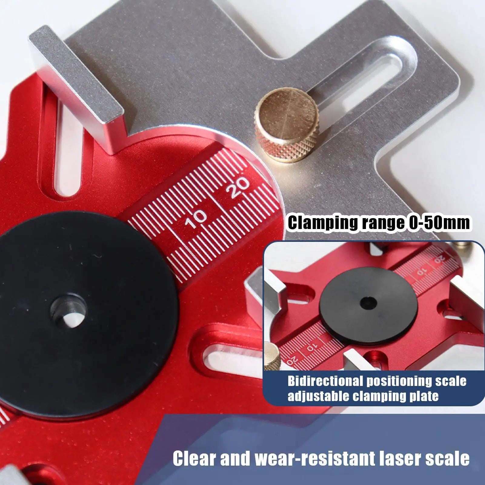 Mortise Jig 2-in-1 Router Templates Slotting Position Template Circle Qme