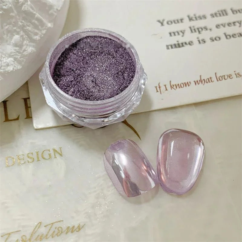 Manicure Super Flash Rich In Pigment Sparkling Mirror Effect Nails Shining Summer Nail Mirror Powder Metal Nail Art Tools Qme A8