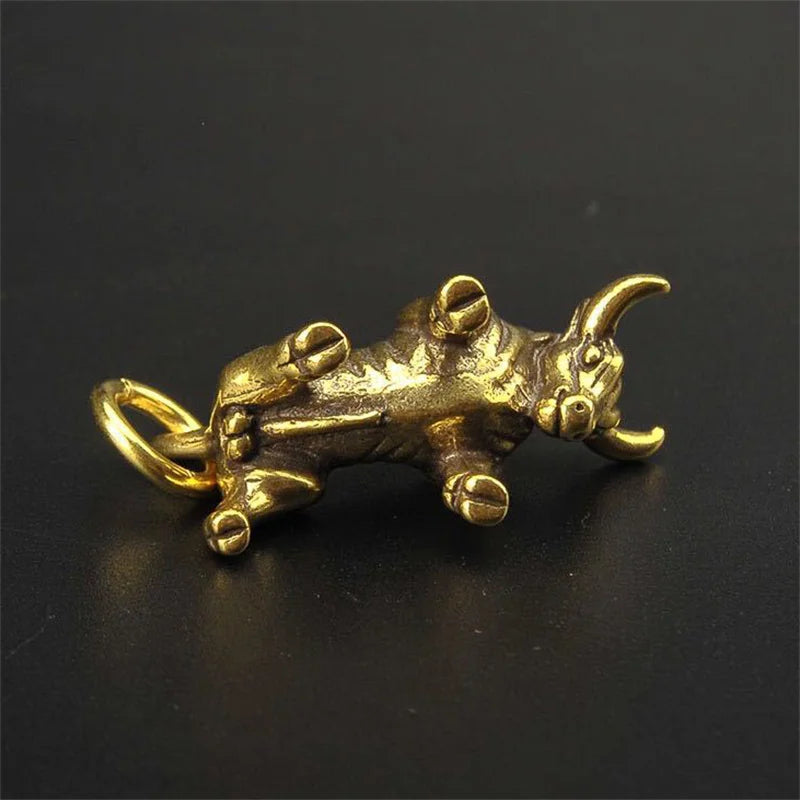 Home Office Desk Decorative Ornament Mini Retro Brass Wall Street Qme