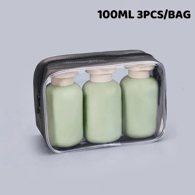 Soft Leakproof Travel Bottles Portable Squeeze Tubes Shampoo Lotion Qme A2