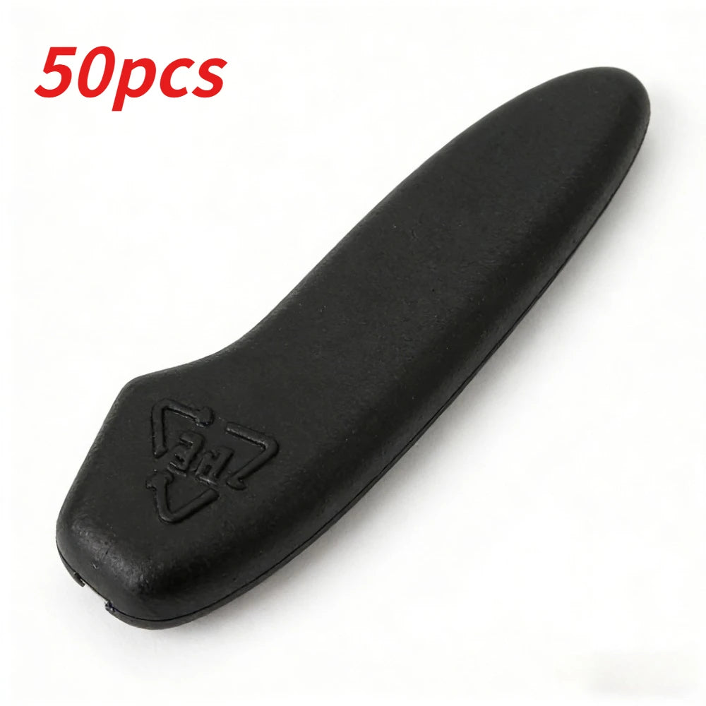 50/100pcs Kitchen Knives Tip Cover Extended Knife Point Protector Plastic Clear Protective Cover Knives Tips Guard Case Qme black 50pcs