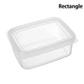 Fresh-keeping Organizer Box Transparent Cheese Container Kitchen Qme Rectangle