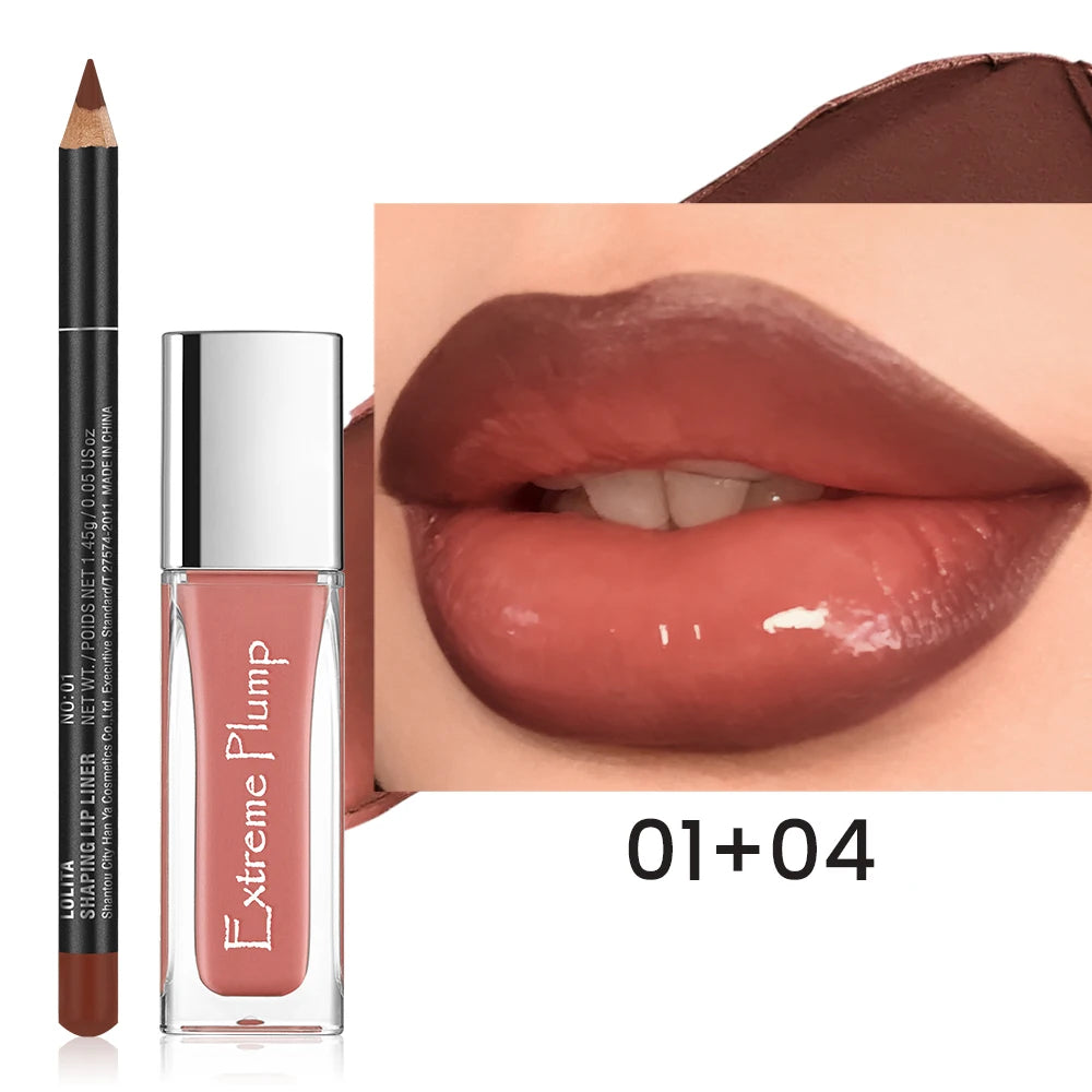 Lip Definer Plumping Gloss Duo All-in-one Defined Voluminous Daily Qme 01 04 5.45g