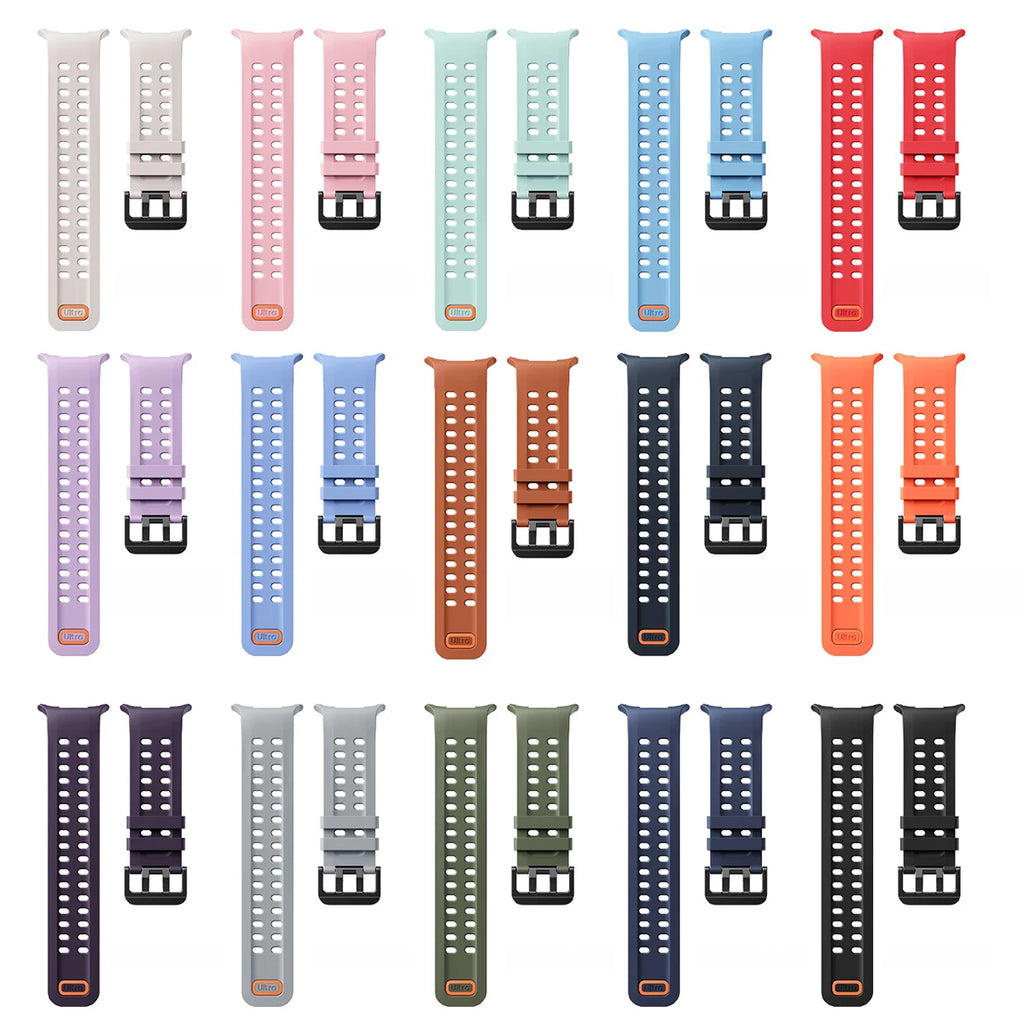 Strap for Samsung Galaxy Watch Ultra 47mm Sports Silicone Bracelet for Samsung Galaxy Watch 9 Ultra2 47mm Band Correa Qme