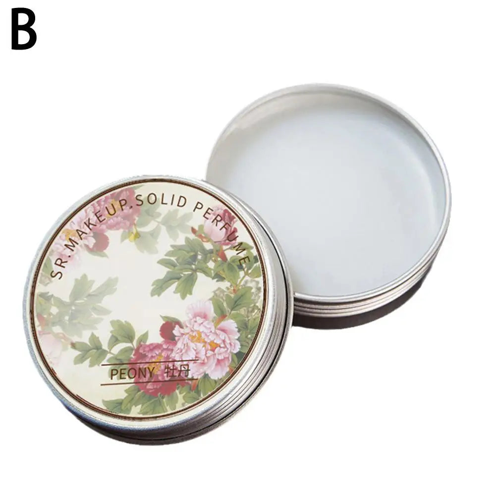 Portable Solid Balm For Women And Men, Refreshing Lasting Fragrance Deodorant, Pocket Size Solid Perfume For Dating, Daily Use Qme peony