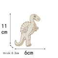 5Pcs Hand Coloring Blank Wooden Pieces Foor Children Handmade Toys Cartoon Dinosaur Wood Crafts Home Ornaments Decor c3542 Qme 7