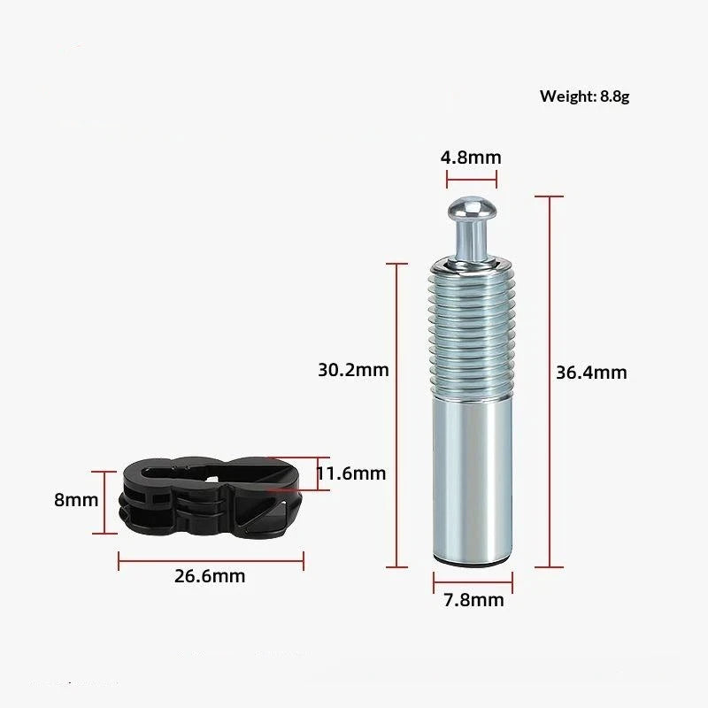 5 Set Elastic Invisible Connector Panel Furniture Connectors Cabinet 2-in-1 Fixed Component Household Hardware Accessories Qme A7