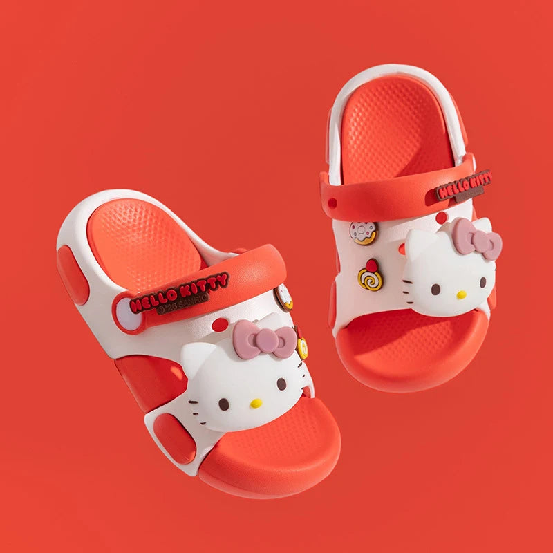 Hello Kitty Kuromi Cartoon Flip-flops Cute Non-slip Students Melody Qme