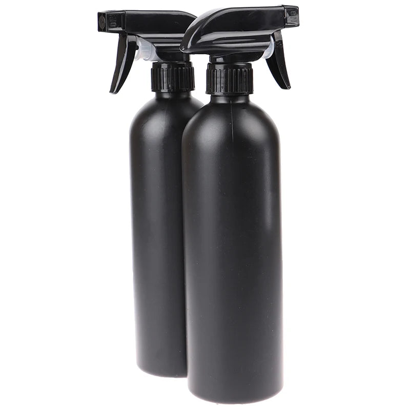 2x Plastic Trigger Spray Bottle Black Multi-functional Car Cleaning Qme