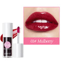 QIBEST Moisturizing Lip Glaze Lasting Dual-use Natural Effect Lips Eyes Cheek Lip Gloss Tint For Beauty Women Lip Stain Makeup Qme 01