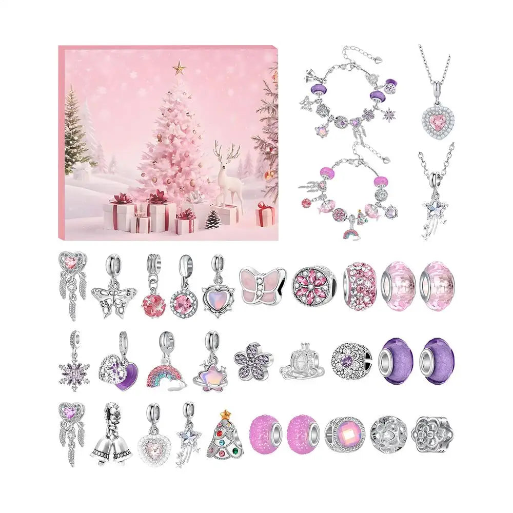 Christmas Countdown Calendar Bracelets Jewelry Making 29 Charm Beads Qme A China Mainland OTHER