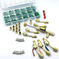 Valve Core Remover Installer Tool, R410A R22 AC Schrader Valve Core Remover, Dual Size 1/4" & 5/16" Port HVAC Valve Core Removal Qme 40pcs