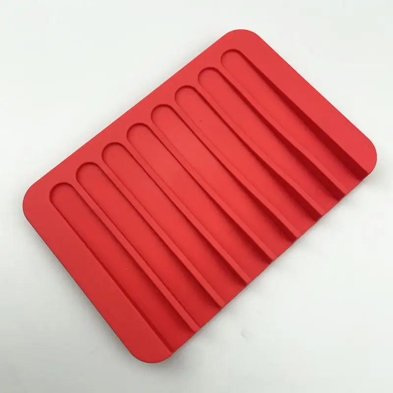 Silicone Soap Holder Pad - Non-Slip Draining Soap Dish for Shower, Bathroom Sink & Kitchen Countertop Storage Qme A10