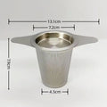 Loose Leaf Tea Infuser Stainless Steel Single/Double Handle With Lid Fine Mesh Leak Proof Hanging Coffee Filter Strainer Qme A1
