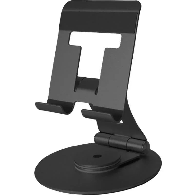 Universal Metal Tablet Stand Desk Mobile Phone Holder For iPhone iPad Xiaomi Huawei Samsung Foldable Tablet Bracket Tablet Stand Qme P57-3 black