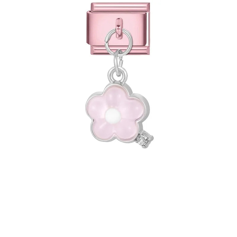 Wholesale Butterfly Bow Stars Love Heart Key Planet Shiny CZ Flower
