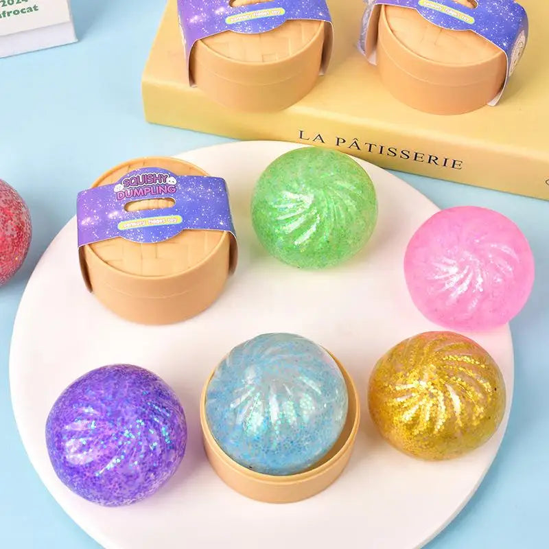 Creative Dumpling Simulation Stress Ball Soft Pressure Toy Realistic Qme