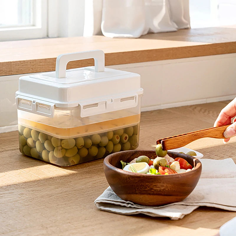 Gherkin Sauerkraut Kimchi Storage Container Fermentation 4 Pickle Jar Qme