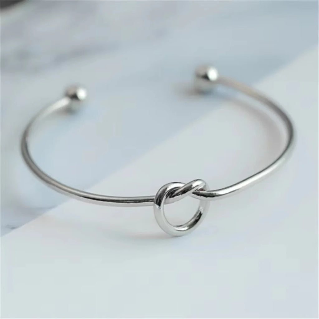 Stainless Steel Bracelets Vintage Men's Fashion Woven Twist Texture Bangles for Women Jewelry Statement Streetwear Goth Gifts Qme