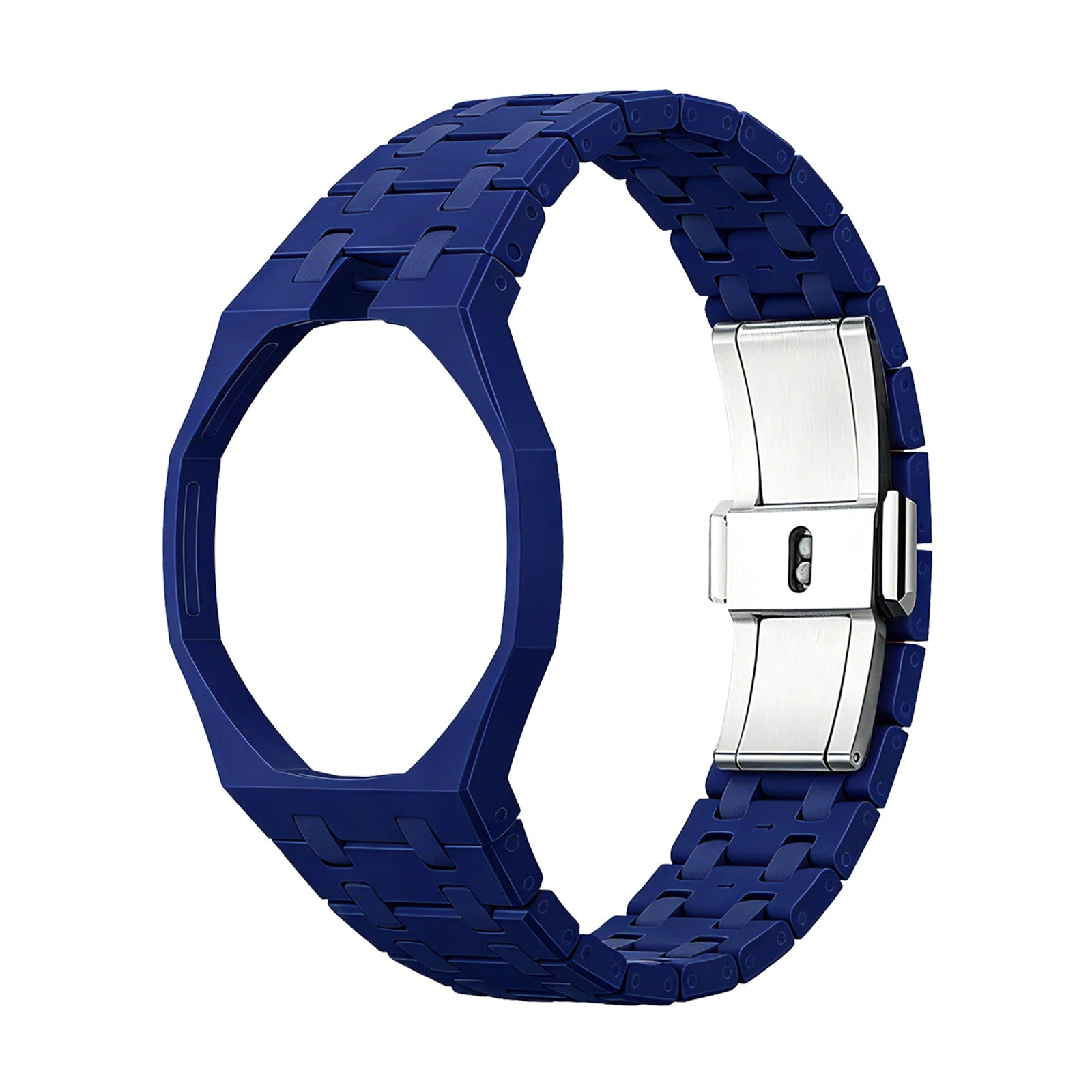 Ceramic Modification Kit for Swatch X AP Royal POP Biomaterials Watch Case + bioceramic Strap Pocket Changer To Wristwatch Qme Dark Blue 12