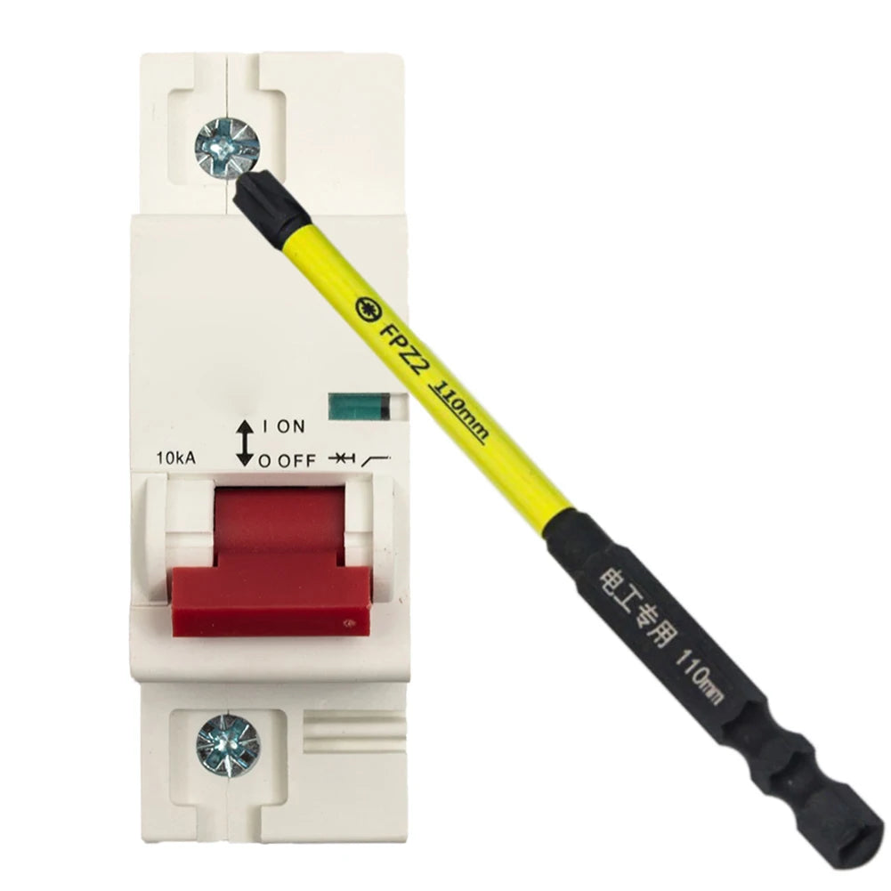 FPH FPZ Special Slotted Cross Screwdriver Bit With Magnetic Ring For Electrician 65/110mm Screwdriver Bits Hand Tools Qme