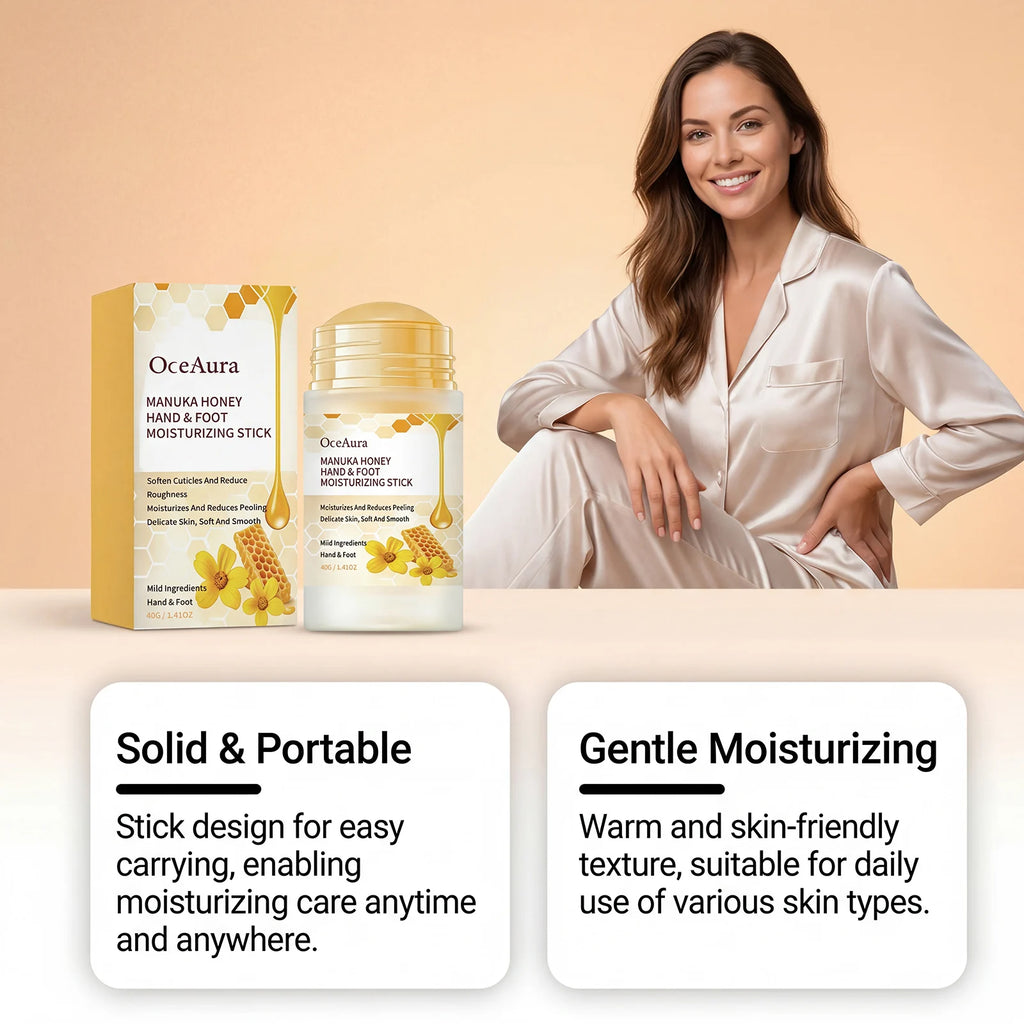 Oceaura Manuka Honey Hand Foot Moisturizing Stick Dry Rough Skin Qme
