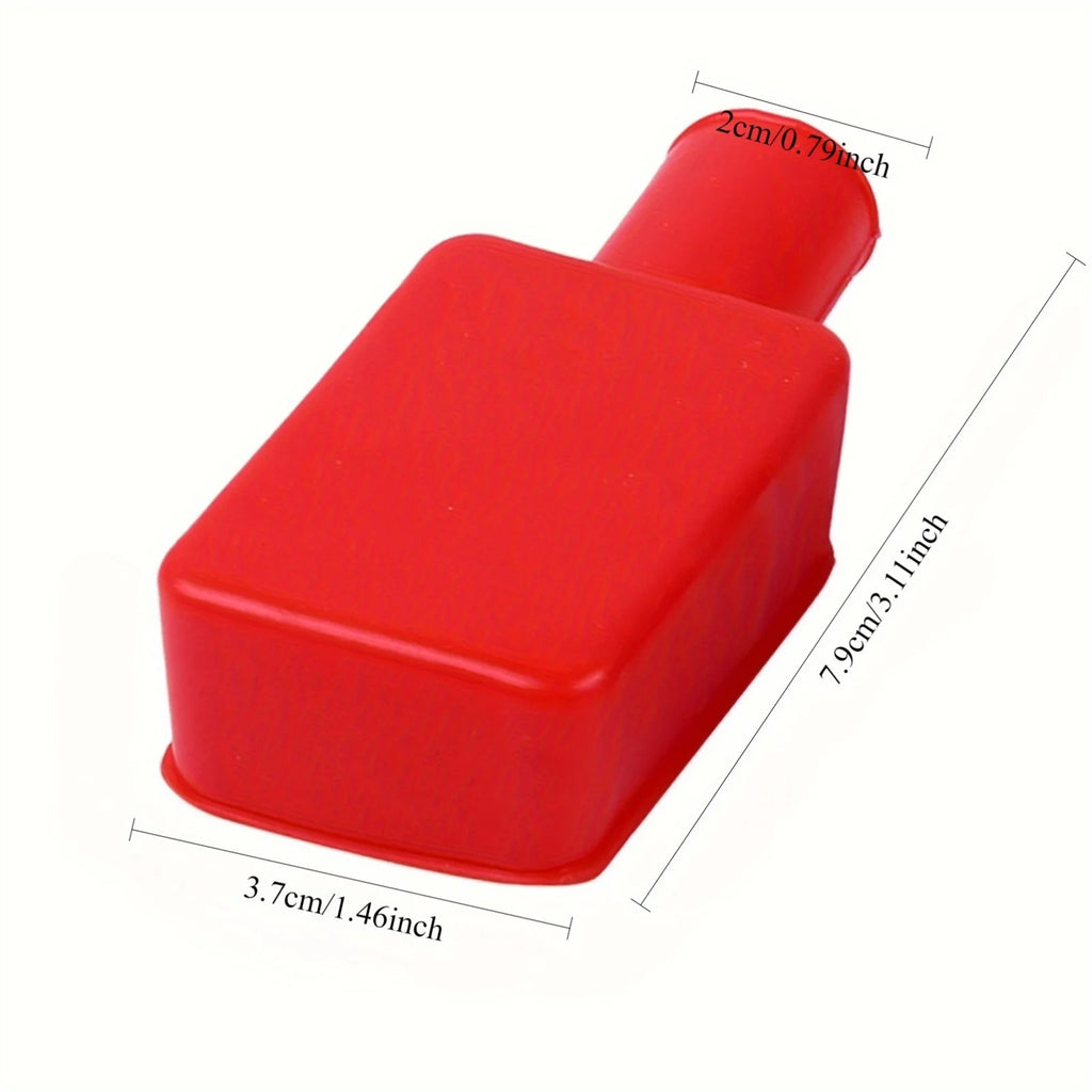 1pair Auto Battery Negative Positive Terminal Covers Cap Boot Isograde Protector Overhanging Batteries Accessories Qme