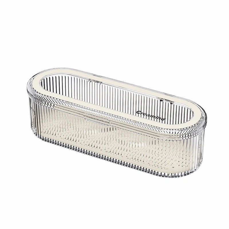 Restaurant Spoon Fork Cutlery Storage Box Light Luxury Transparent Qme