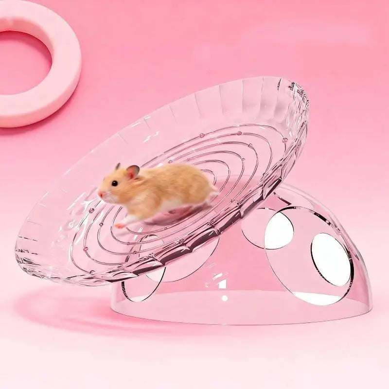 Golden Bear Frisbee Running Wheel Toy Hamster Little Pet Supplies Qme A2