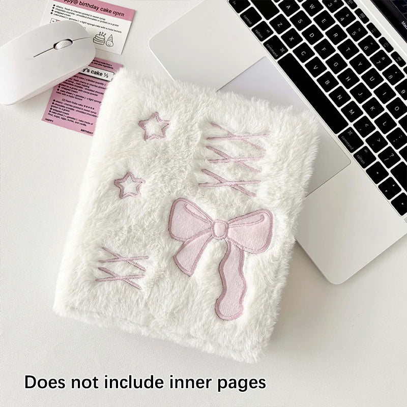 Sophisticated Ballet A6 Album Plush Bowknot Photocard Case Kpop Qme A2