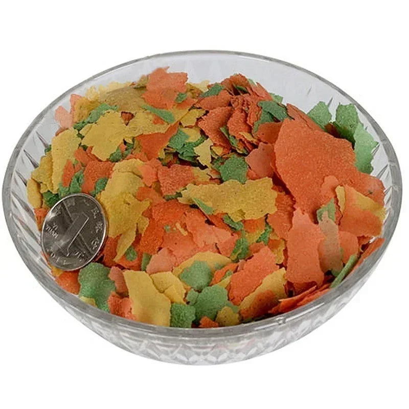 Tropical Ornamental Fish Thin Slice Food Aquarium Feed Seedling Qme