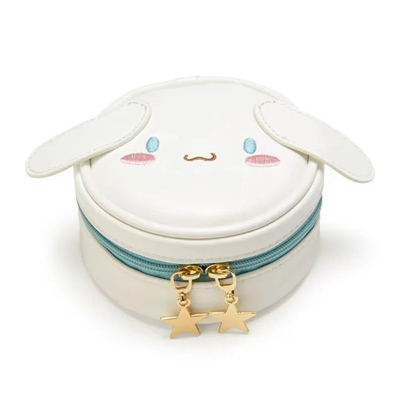Cute Cinnamoroll Round Storage Bag Portable Jewelry Pouch Mini Qme Cinnamoroll M