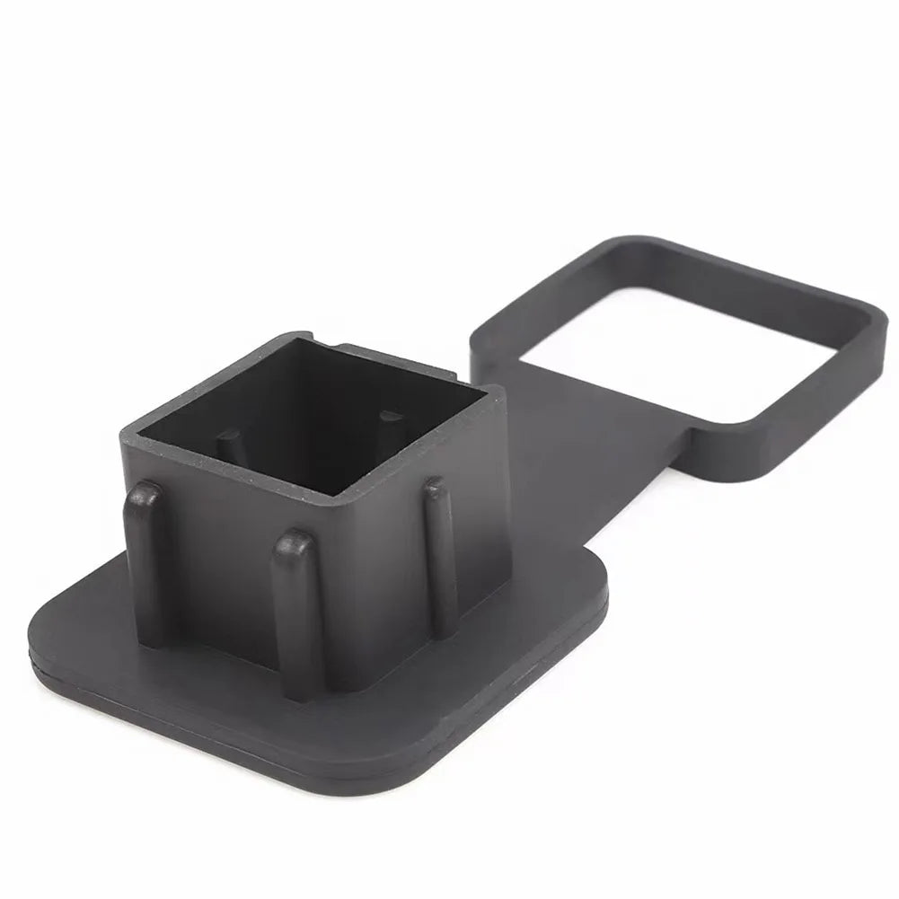Rubber Trailer Hitch Receiver Cover Universal 2 Inch Tow Plug Tube Cap Protector for Mercedes RAM Receiver Auto Square Plug Qme